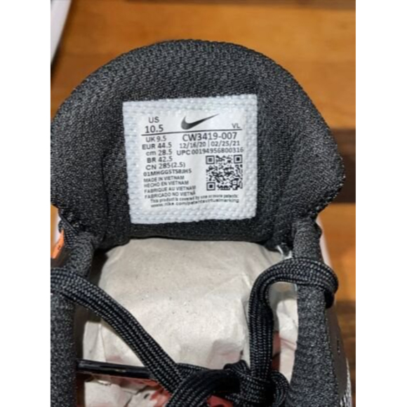 Nike Mens Zoom Winflo 8 Black Running Shoes Size 10.5 (2049713) CW3419-007 - Picture 5 of 5